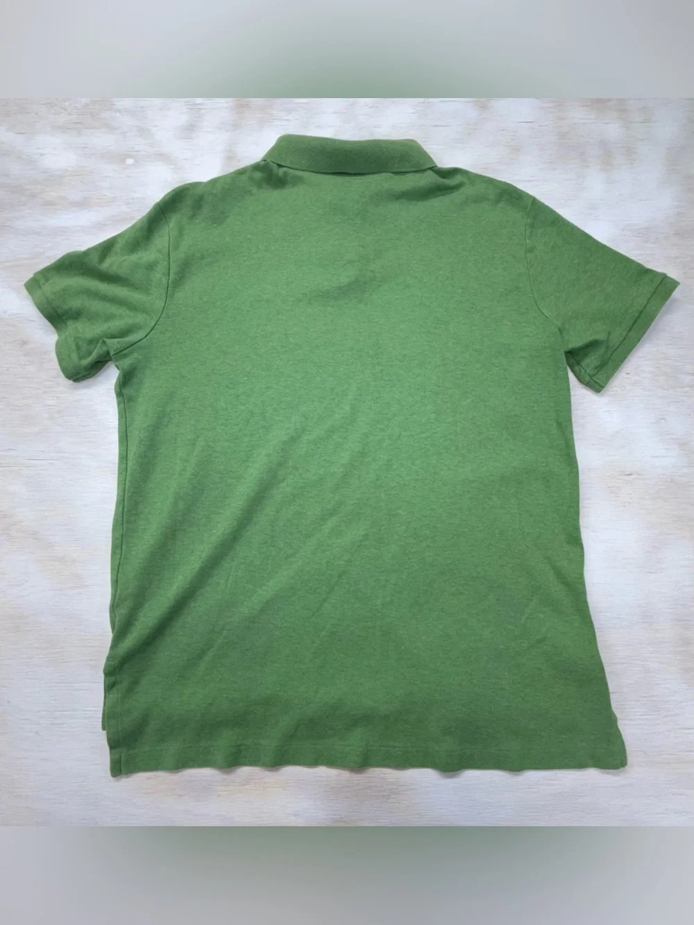 Ralph Lauren Heather Green Polo Shirt with Embroidered Pony Men’s Large